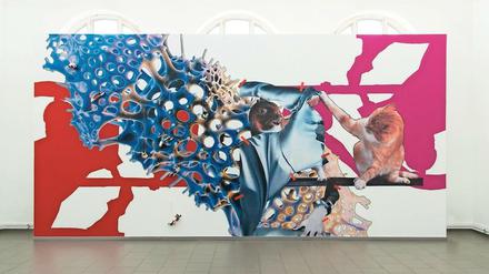 Katzenkoller. eine Breitwandcollage von Barbara Breitenfellner.