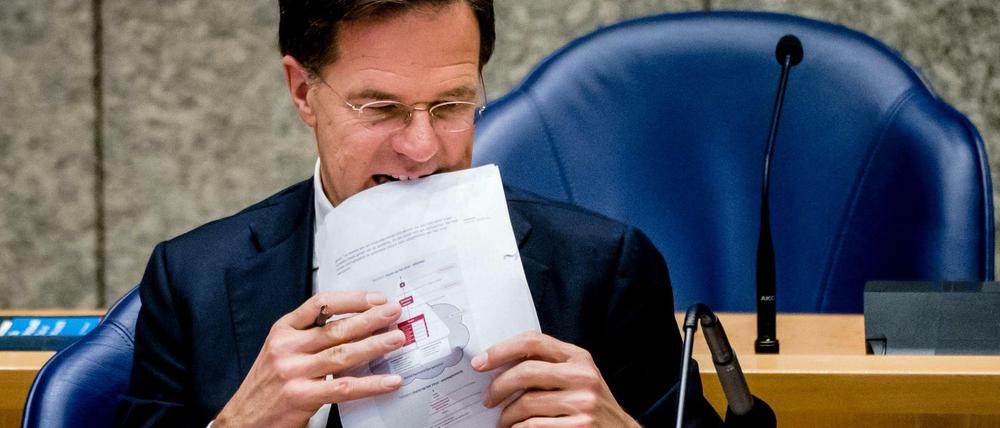 Der niederländische Ministerpräsident Mark Rutte am vergangenen Mittwoch in Den Haag.