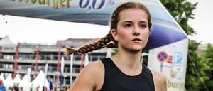 Annika Söllinger beim Sport - vor der Erkrankung.