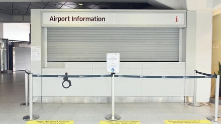 Leerlauf in Tegel. Die Tage des Flughafens sind gezählt, in weiten Teilen des Geländes ist jetzt schon Stillstand.
