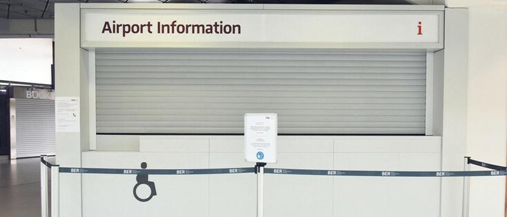 Leerlauf in Tegel. Die Tage des Flughafens sind gezählt, in weiten Teilen des Geländes ist jetzt schon Stillstand. 