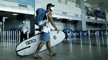 Check-in am Flughafen in Panama-Stadt