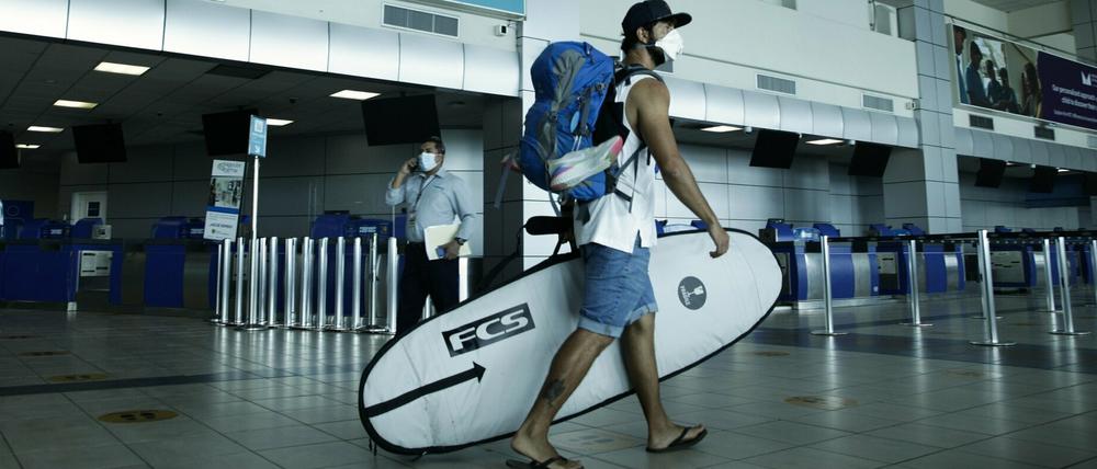 Check-in am Flughafen in Panama-Stadt