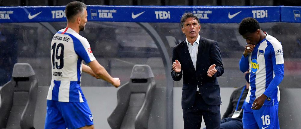 Applaus, Applaus. Bruno Labbadia feierte als Trainer von Hertha BSC den perfekten Einstand.