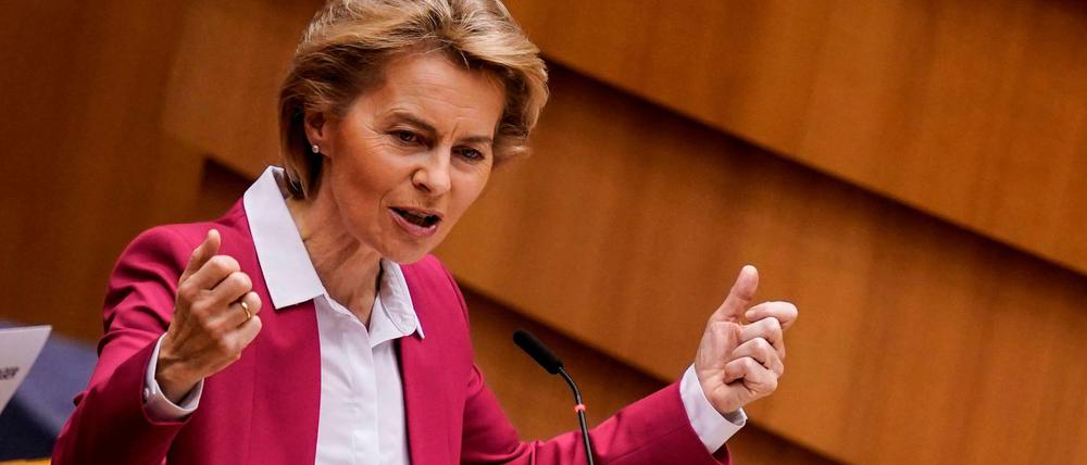 Will die „sparsamen Vier“ ködern: EU-Kommissionspräsidentin Ursula von der Leyen.