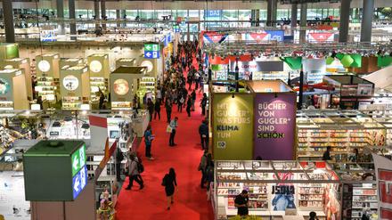 Die Messehallen in Frankfurt im Jahr 2019.