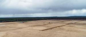 Auf diesem Gelände nahe Berlin will Tesla-Chef Elon Musk seine Fabrik für Elektroautos errichten.