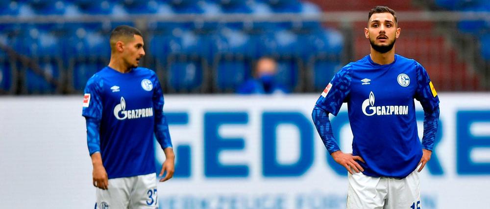Die Schalker Munir Mercan (links) und Ahmed Kutucu konnten sich bei Heimspielen mit Zuschauern meist auf ihre Fans als Faktor verlassen.