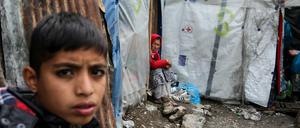 Flüchtlinge auf der griechischen Insel Lesbos.