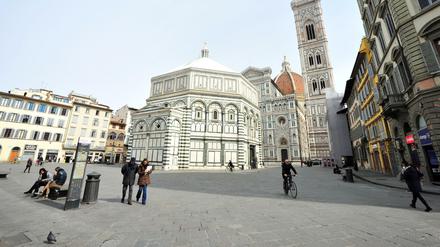 In der Krise kaum was los. Die Piazza del Duomo.