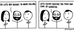 Sarkastischer Ton: Ein Strip der Reihe „Sanitary Panels“.