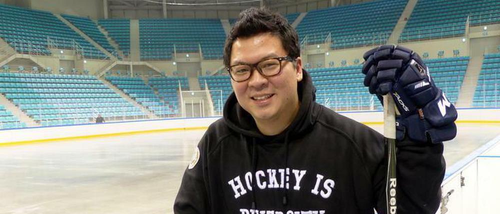 Gegen alle Widerstände. Martin Hyun bestritt für seinen Heimatklub Krefeld Pinguine insgesamt 38 Spiele in der Deutschen Eishockey-Liga.