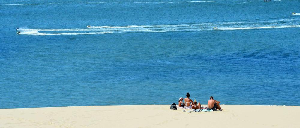 Die Dune du Pilat an der Atlantikküste bei Arcachon, Schauplatz von Victor Jestins Roman "Hitze"