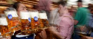 Oktoberfeststimmung das ganze Jahr, das verspricht das Hofbräuhaus.
