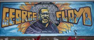 Ein Wandgemälde in Minneapolis, Minnesota, erinnert an den getöteten George Floyd. 