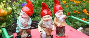 Ohne sie geht in der Parzelle gar nichts: die Gartenzwerge.