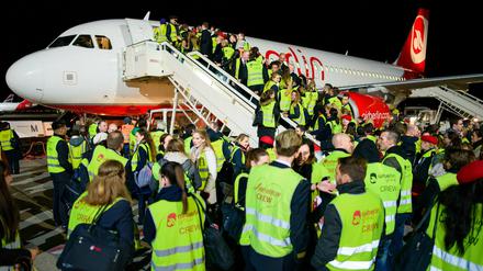 Die Forderungen der Beschäftigten gingen über das hinaus, was bei Air Berlin noch zu holen sei.