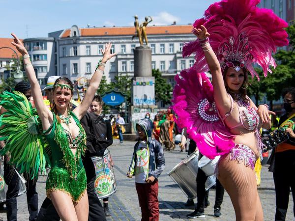 Demo für die Vielfalt der Kulturen.