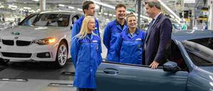 Markus Söder bei einem Besuch in einem BMW-Werk im Jahr 2018.