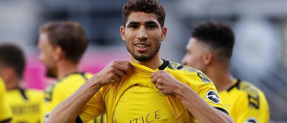 Auch Dortmunds Achraf Hakimi hat eine klare Botschaft an die Welt.