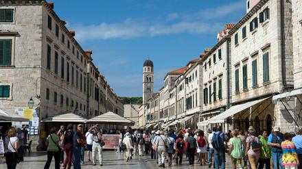 Kroatien: Die Altstadt von Dubrovnik ist ein beliebtes Touristenziel. 
