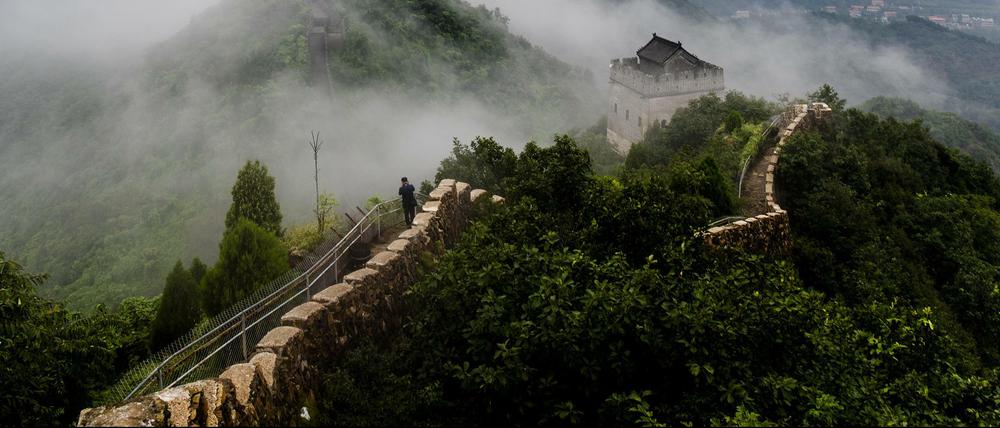 Geschichte der Abschottung. Chinas Sicherheitsbedürfnis wird anhand der Großen Mauer erläutert.
