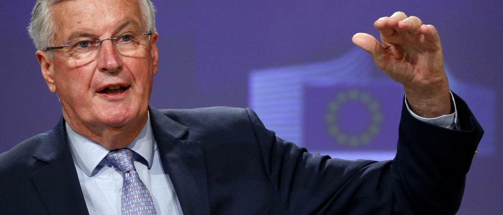 Der EU-Chefunterhändler Michel Barnier fordert die britischen Verhandlungspartner zum Einlenken auf.