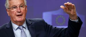Der EU-Chefunterhändler Michel Barnier fordert die britischen Verhandlungspartner zum Einlenken auf.