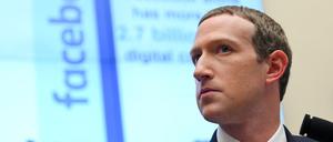 Facebook-Chef Mark Zuckerberg bei einer Anhörung im Oktober 2019.