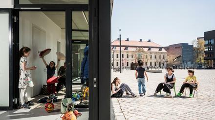 Die gemischte Nutzung – Wohnen, Arbeiten, Einkaufen und Kultur – gehört zum Programm des Metropolenhauses am Jüdischen Museum.