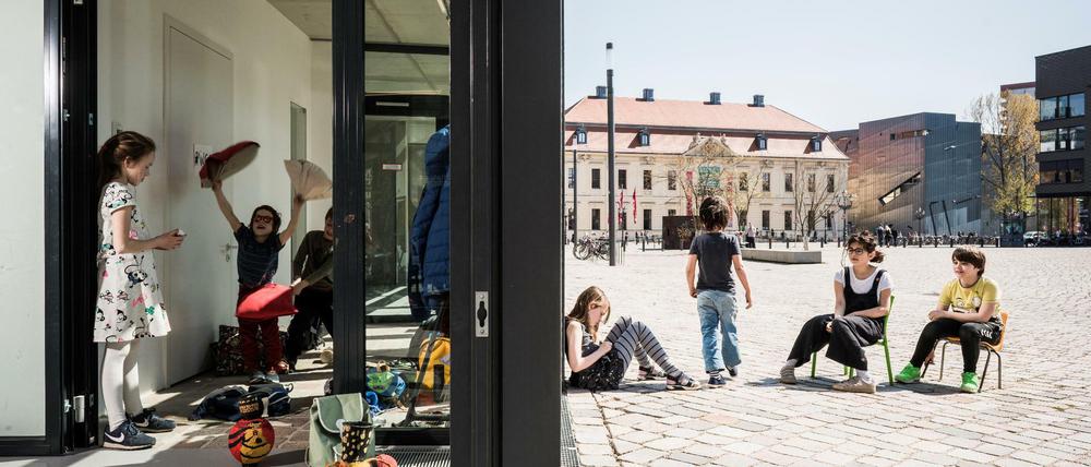 Die gemischte Nutzung – Wohnen, Arbeiten, Einkaufen und Kultur – gehört zum Programm des Metropolenhauses am Jüdischen Museum.