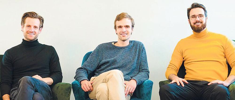 Yotribe-Gründer Stephane Roux, Leonard Witteler und Pascal Steck wollen mit ihrer App mehr bieten als Videokonferenz-Tools.