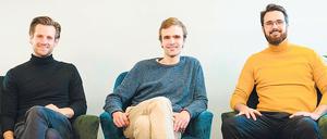 Yotribe-Gründer Stephane Roux, Leonard Witteler und Pascal Steck wollen mit ihrer App mehr bieten als Videokonferenz-Tools.