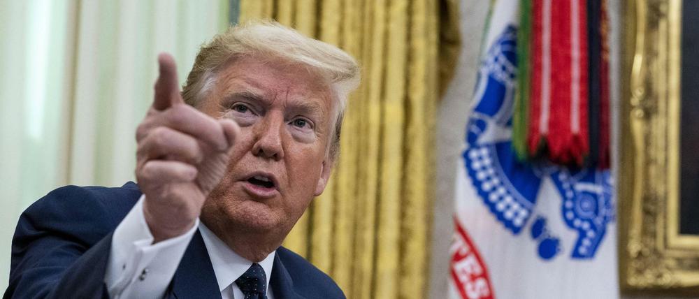 Donald Trump droht mit dem Einsatz der Armee.