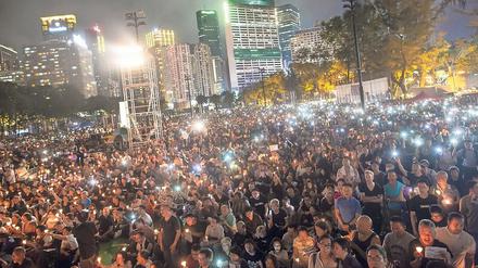 2019 gedachten in Hongkong 180.000 Menschen der Opfer des Tiananmen-Massakers.