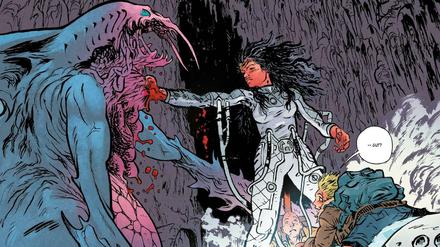 Ausgemonstert: Eine Seite aus "Wonder Woman: Dead Earth".