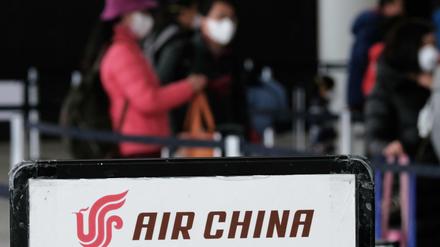 Schalter von Air China am New Yorker John F. Kennedy Airport (JFK) 
