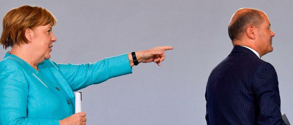 Angela Merkel und Olaf Scholz empfinden das Konjunkturpaket beide als Erfolg - auch in eigener Sache.