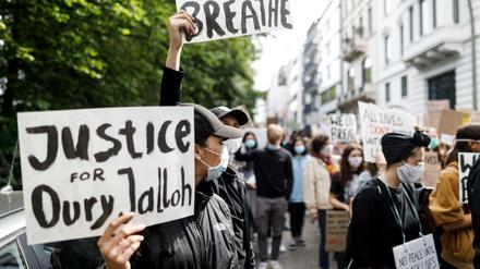 Demo gegen Rassismus und Polizeigewalt in Hamburg.