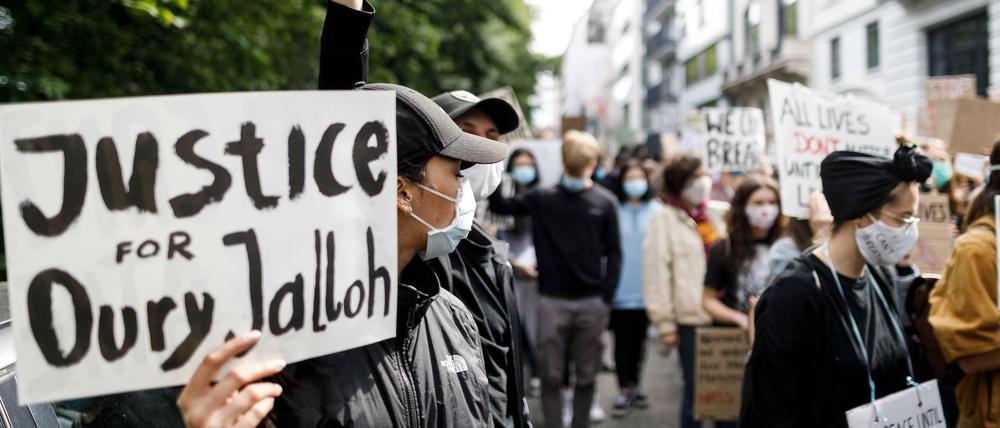 Demo gegen Rassismus und Polizeigewalt in Hamburg.