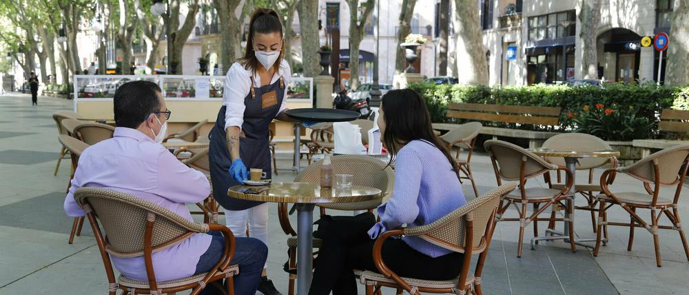 Restaurant auf Mallorca: Wenn essen gehen, dann lieber draußen.