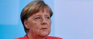 Bundeskanzlerin Angela Merkel (CDU) im ARD-Hauptstadtstudio. 