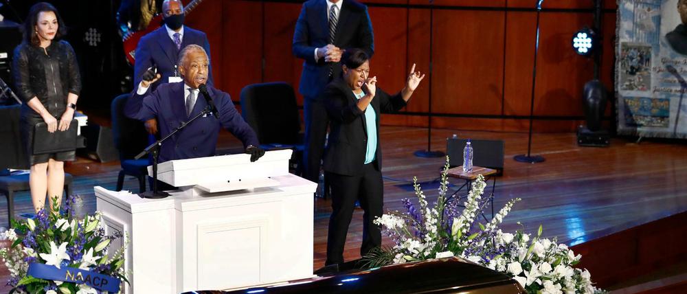 Bürgerrechtler Al Sharpton bei einer Gedenkfeier für George Floyd