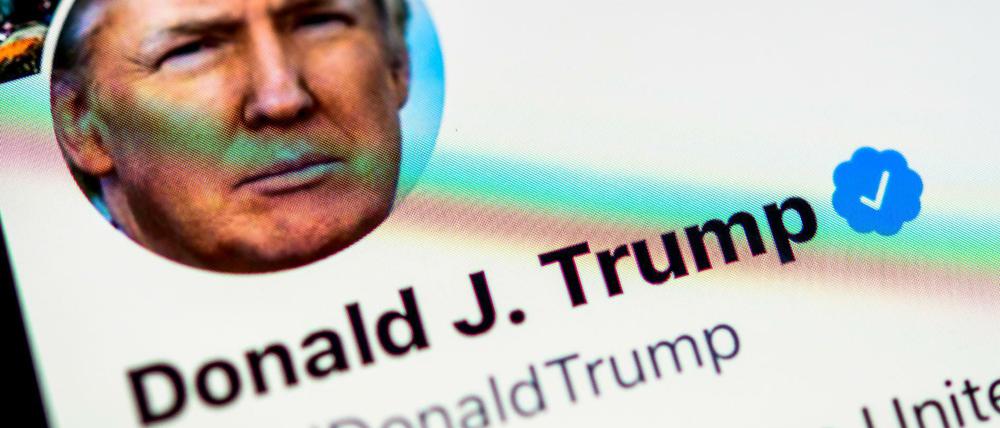 Offizielle Twitter-Seite von US-Präsident Donald Trump
