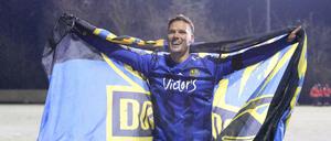 Flagge zeigen: Christopher Schorch spielt inzwischen für den 1. FC Saarbrücken.