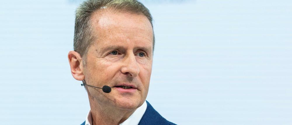 Herbert Diess, Vorstandsvorsitzender der Volkswagen AG. Als VW-Markenchef hatte Diess im Fadenkreuz der Kritik des Betriebsrates gestanden.