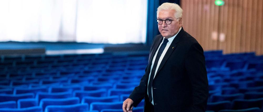Bundespräsident Frank-Walter Steinmeier im Kino International in Berlin.