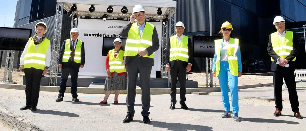 Einweihung des Vattenfalls-Heizkraftwerks in Berlin-Marzahn