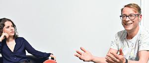 Anne Helm und Carsten Schatz verstehen sich gut, haben aber auch Respekt vor ihrer neuen Aufgabe als Fraktionschefs der Linken.