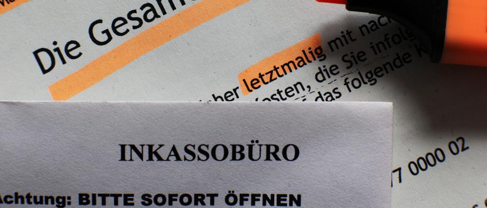 Für viele ein großer Schreck: Inkasso-Briefe.